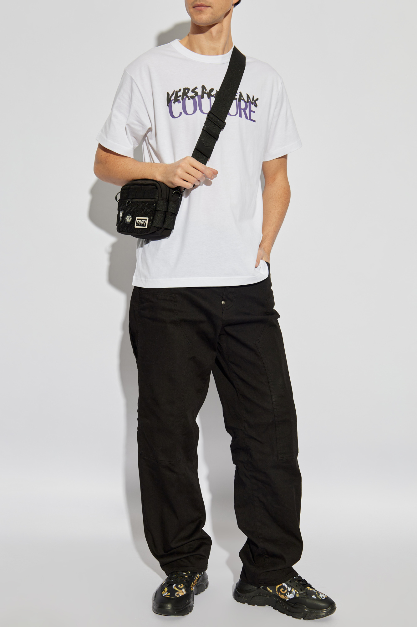 Versace Jeans Couture T-shirt with printed logo | Men's